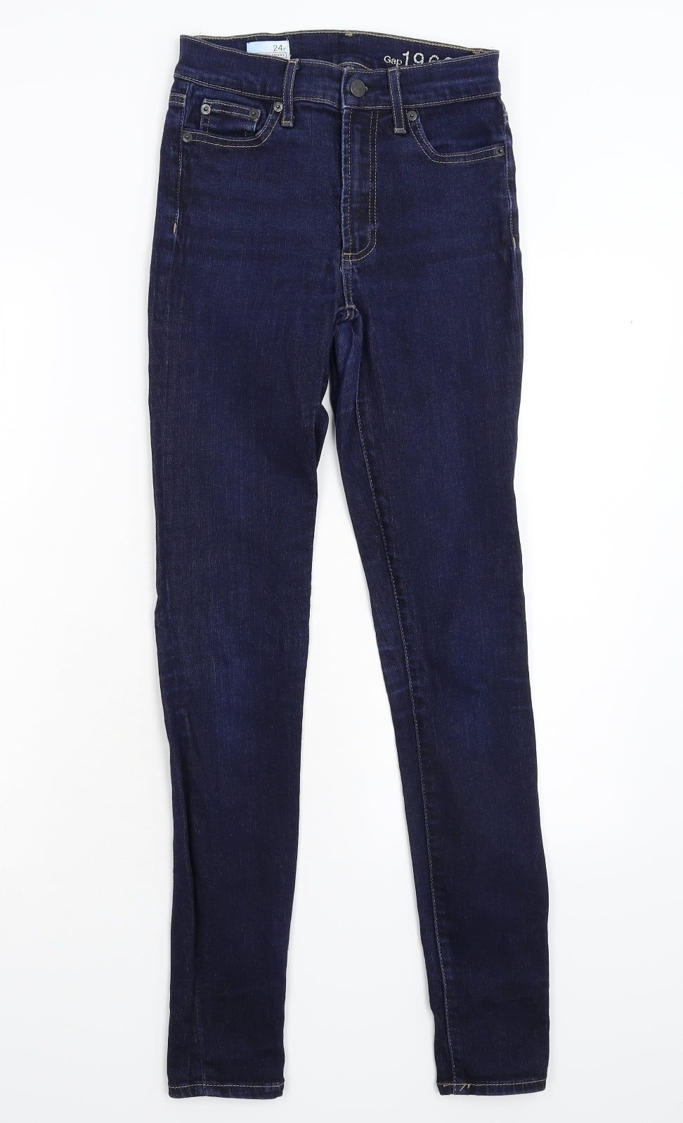 Gap Womens Blue  Denim Skinny Jeans Size 24 L30 in