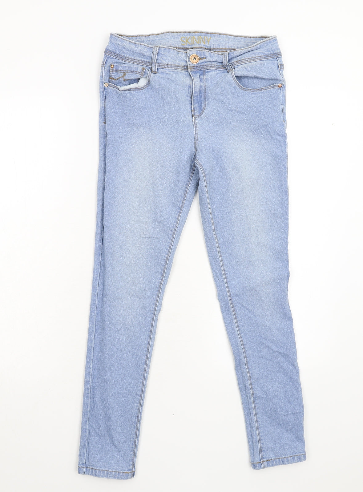 George Womens Blue  Denim Skinny Jeans Size 12 L26 in