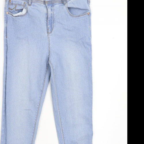 George Womens Blue  Denim Skinny Jeans Size 12 L26 in