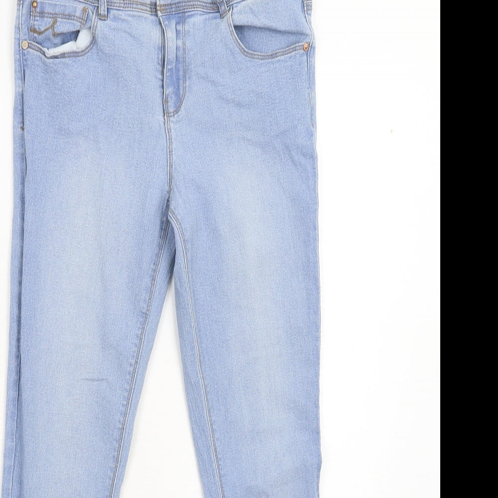 George Womens Blue  Denim Skinny Jeans Size 12 L26 in