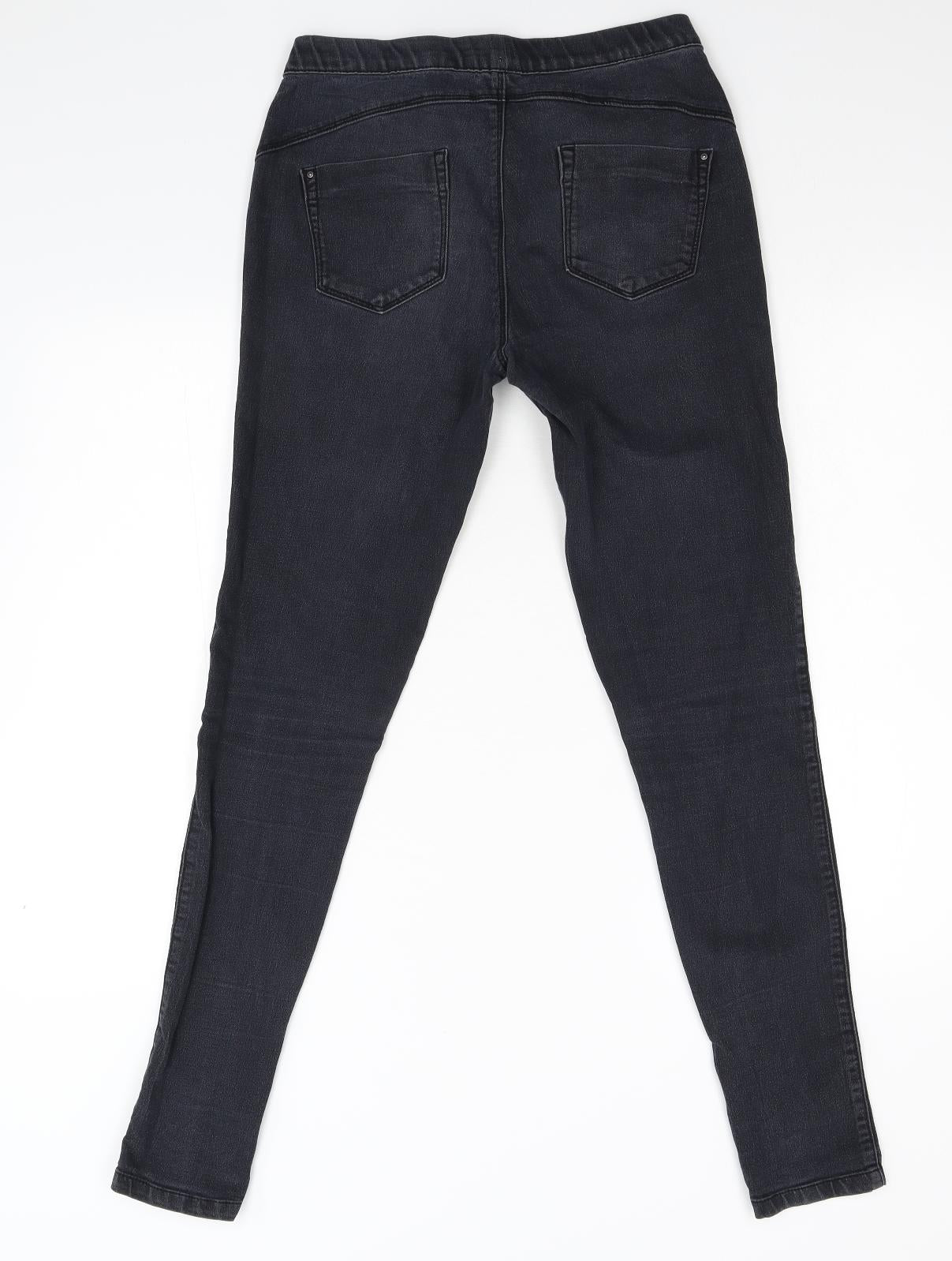 Primark Womens Black  Denim Jegging Jeans Size 10 L30 in
