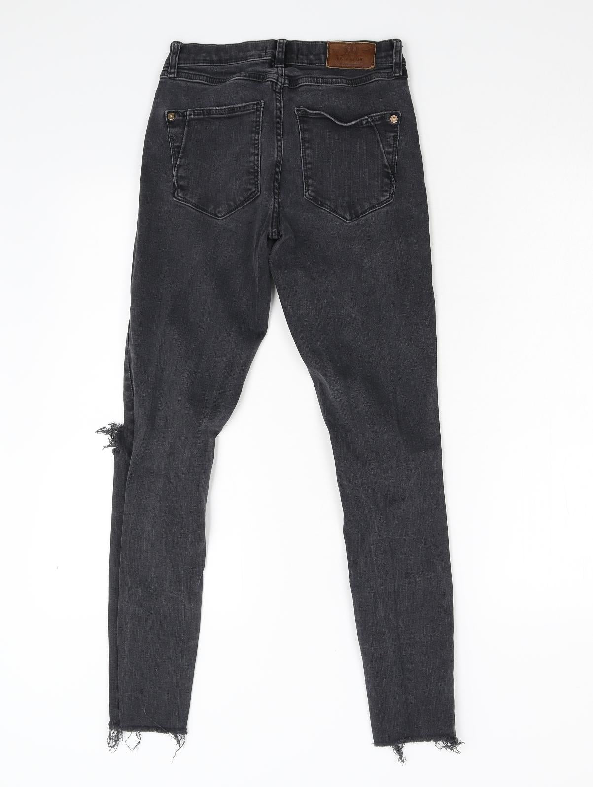 River Island Womens Black  Denim Skinny Jeans Size 8 L26 in