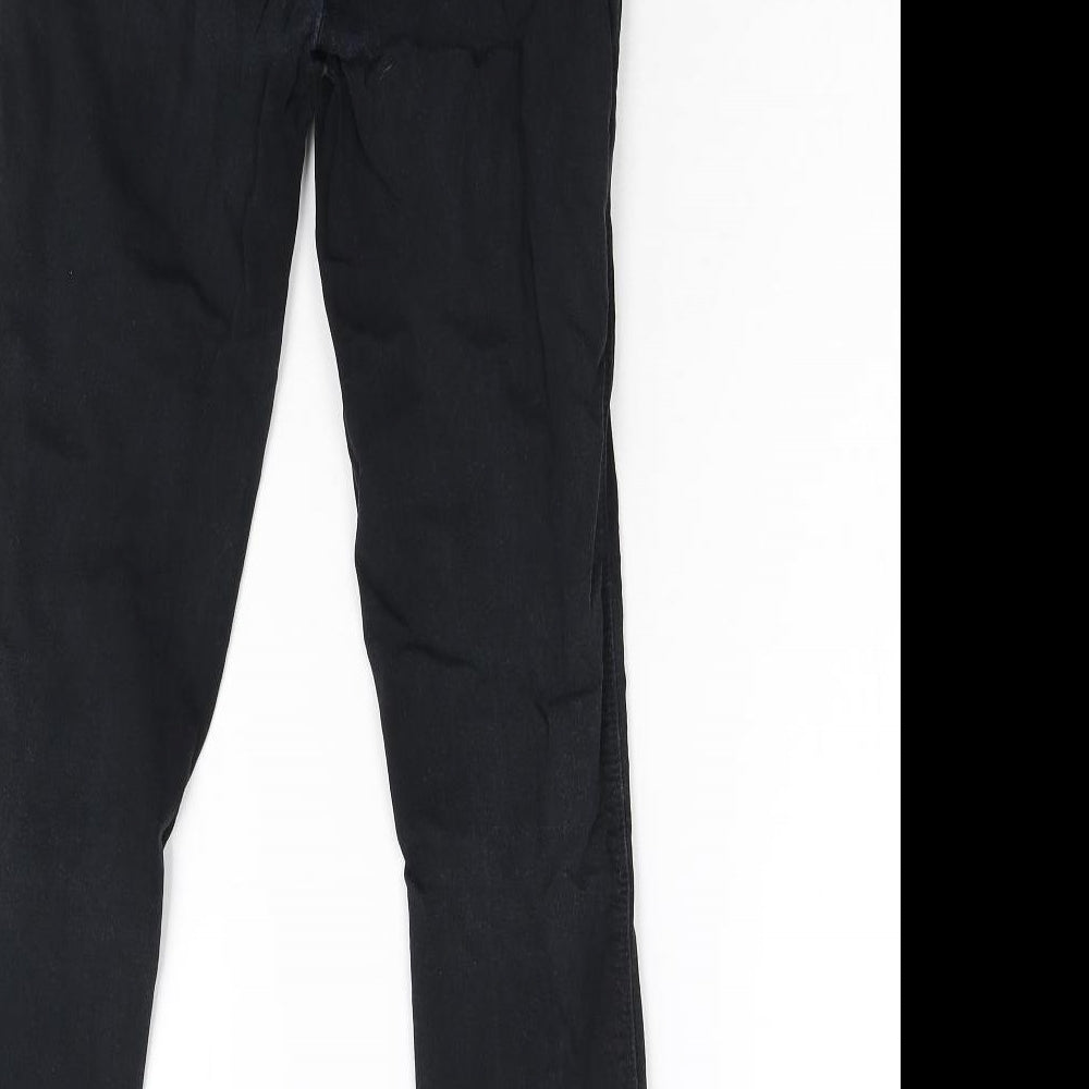 NEXT Womens Black  Denim Skinny Jeans Size 10 L27 in