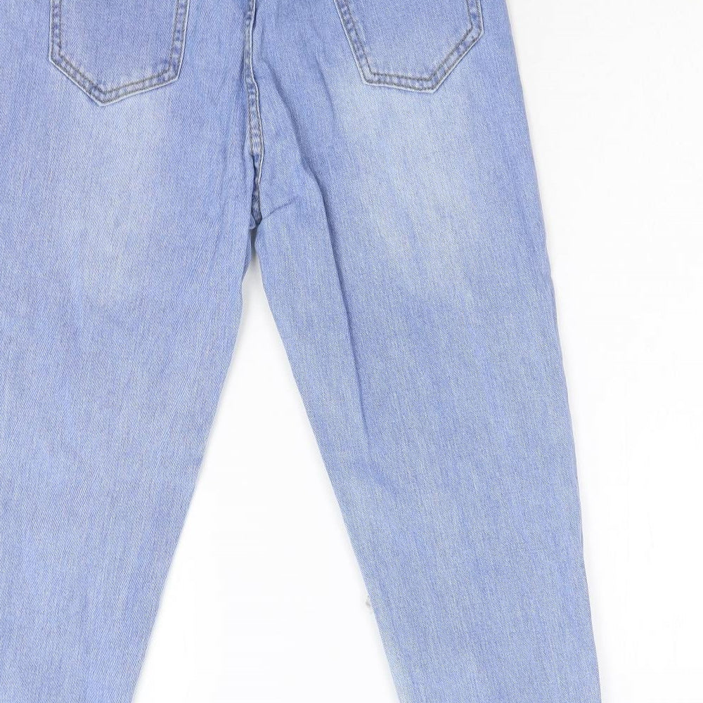 Preworn Womens Blue  Denim Tapered Jeans Size M L27 in