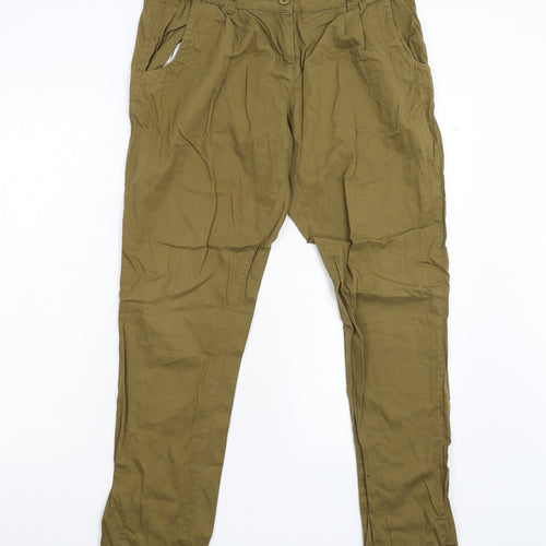Evie Womens Brown   Trousers  Size 10 L30 in