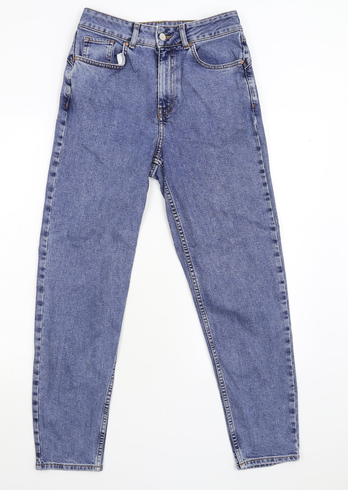 Primark Womens Blue  Denim Tapered Jeans Size 12 L27 in