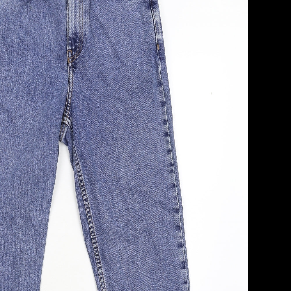 Primark Womens Blue  Denim Tapered Jeans Size 12 L27 in