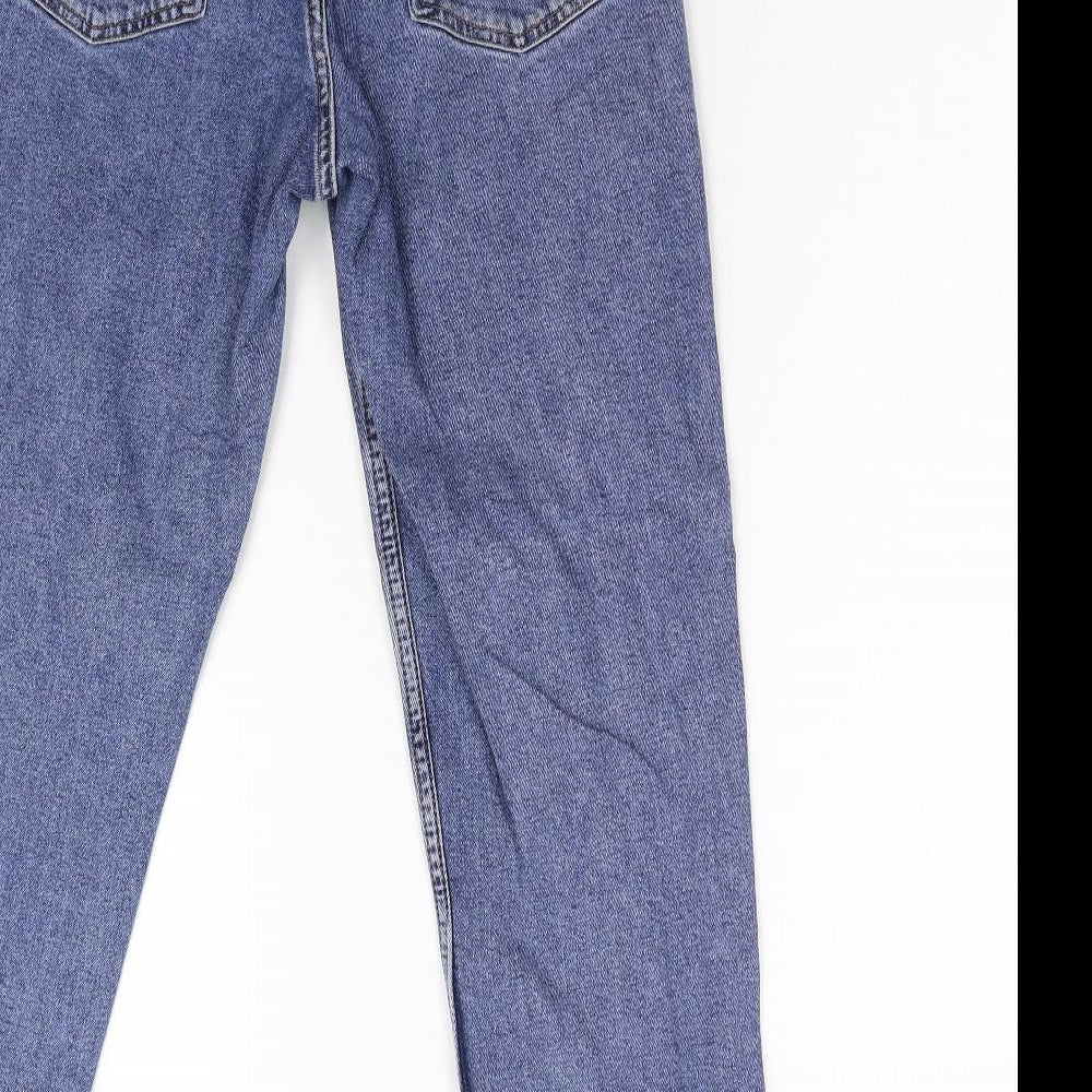Primark Womens Blue  Denim Tapered Jeans Size 12 L27 in