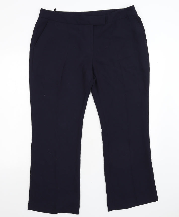 Skopes Womens Blue Trousers Size 18 L28 in