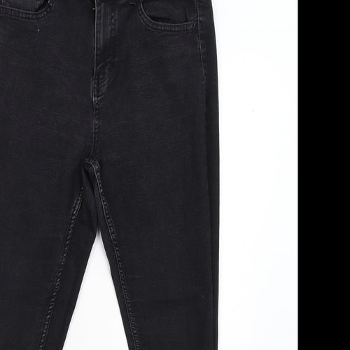 M&S Womens Black  Denim Skinny Jeans Size 12 L27 in