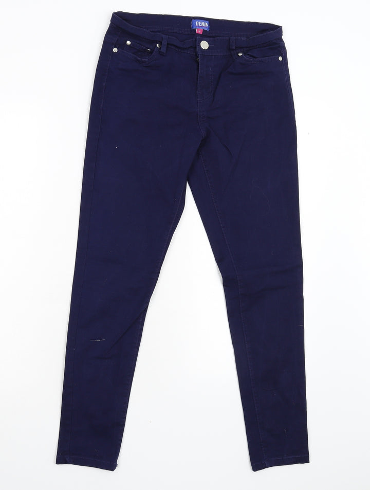 Originals Womens Blue Denim Skinny Jeans Size 10 L28 in