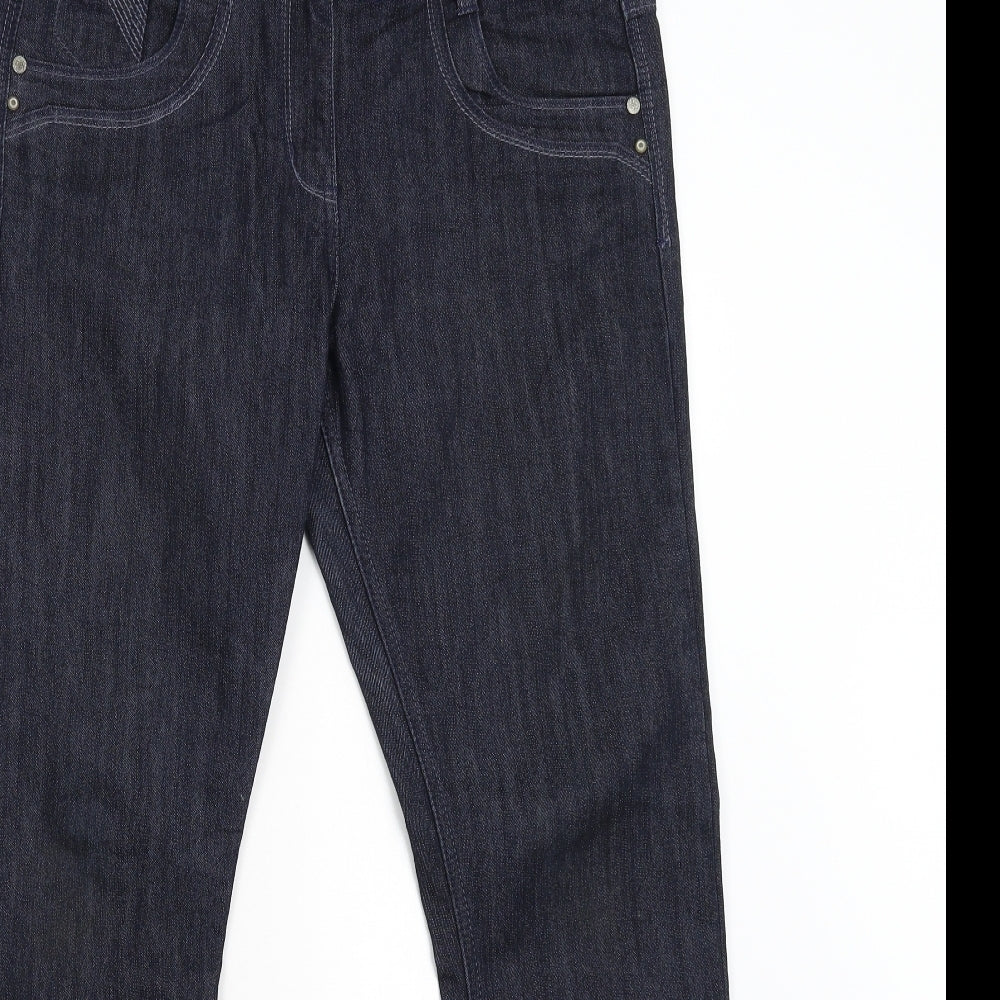 George Womens Blue  Denim Straight Jeans Size 12 L30 in - Short