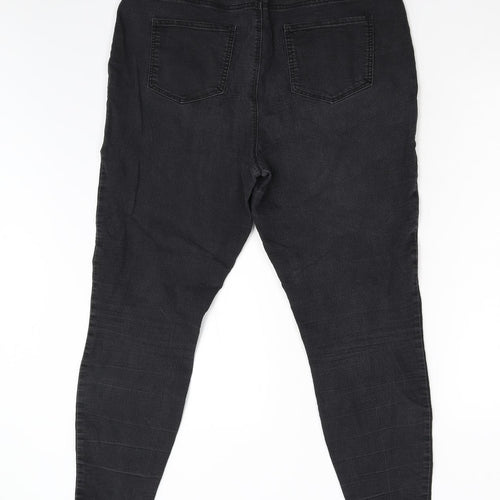 Matalan Womens Black  Denim Jegging Jeans Size 16 L28 in