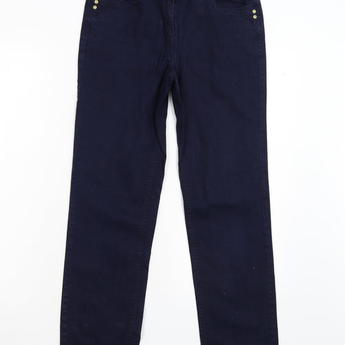 TU Womens Blue  Denim Straight Jeans Size 10 L28 in - Short