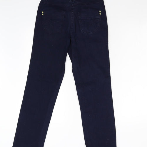 TU Womens Blue  Denim Straight Jeans Size 10 L28 in - Short