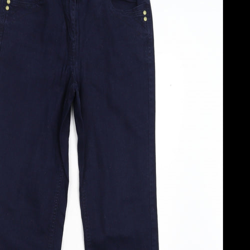 TU Womens Blue  Denim Straight Jeans Size 10 L28 in - Short