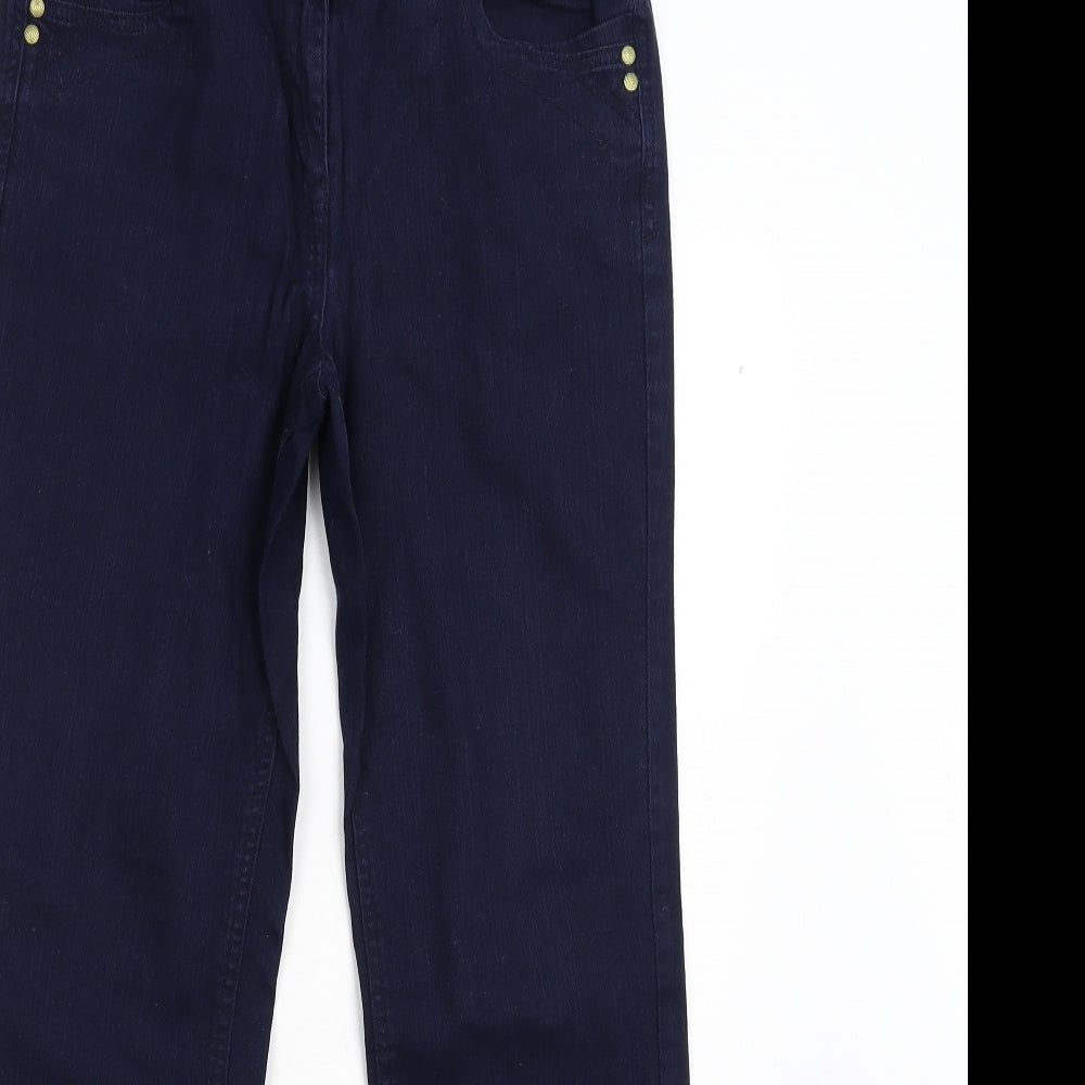 TU Womens Blue  Denim Straight Jeans Size 10 L28 in - Short