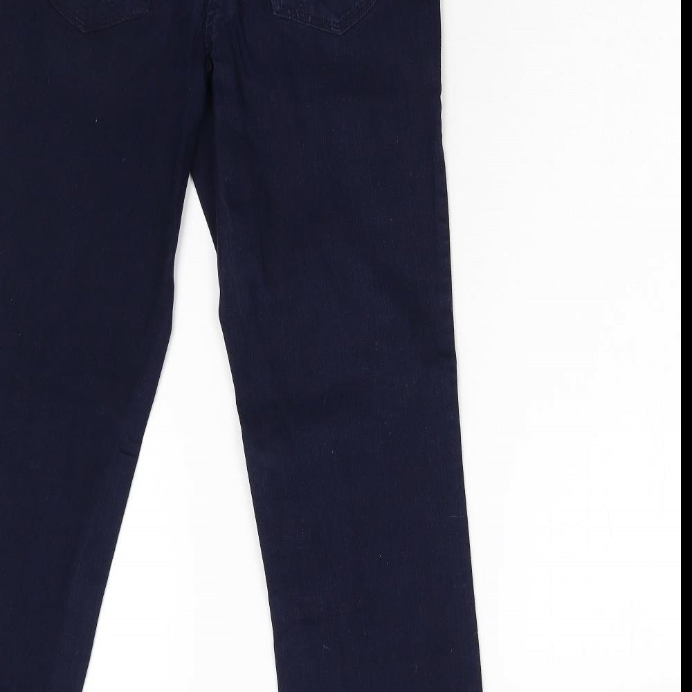 TU Womens Blue  Denim Straight Jeans Size 10 L28 in - Short