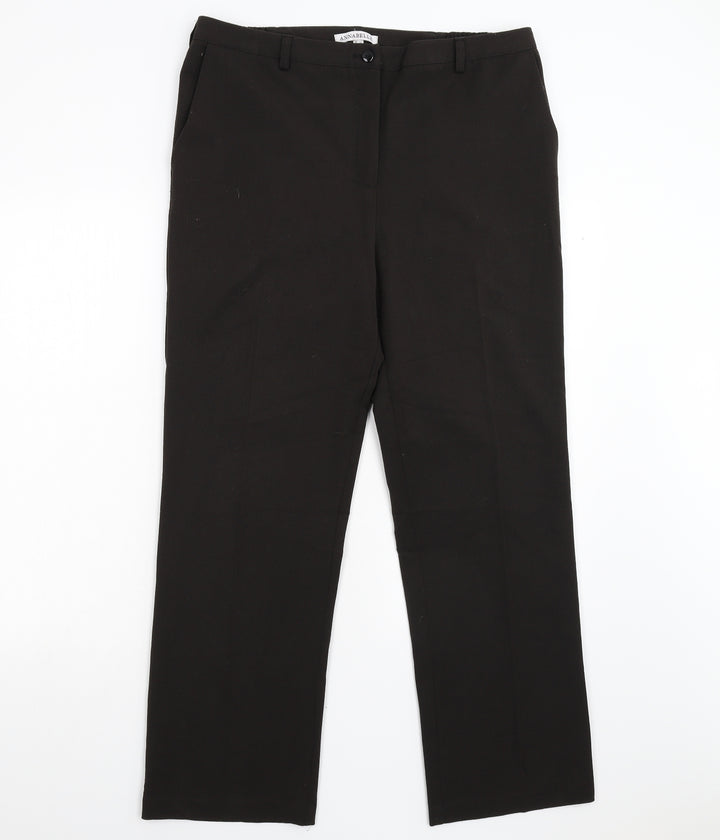Annabelle Womens Brown Trousers Size 14 L29 in