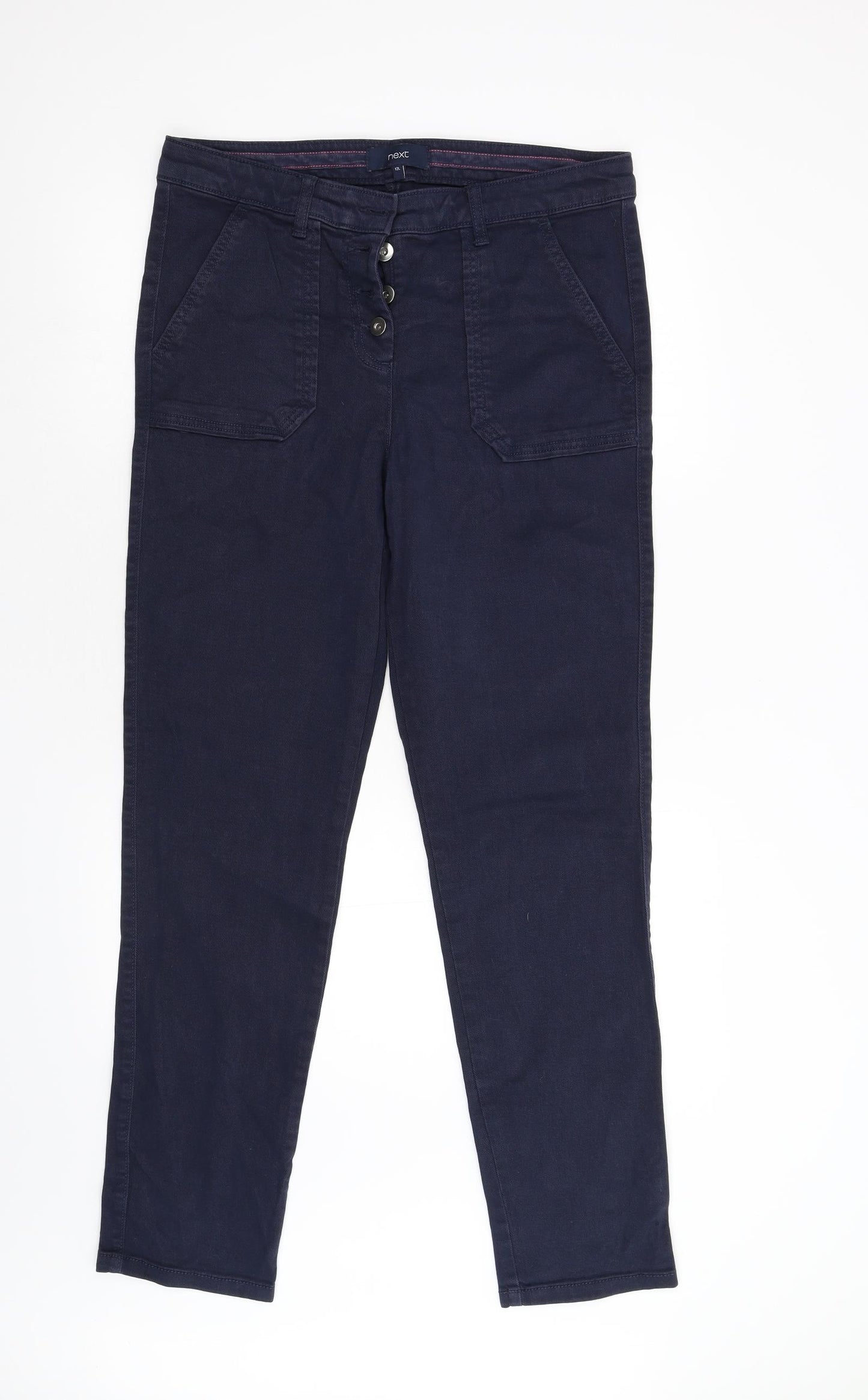 NEXT Womens Blue  Denim Straight Jeans Size 12 L31 in