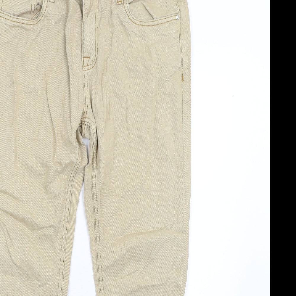 ASOS Mens Beige  Denim Straight Jeans Size 34 L30 in