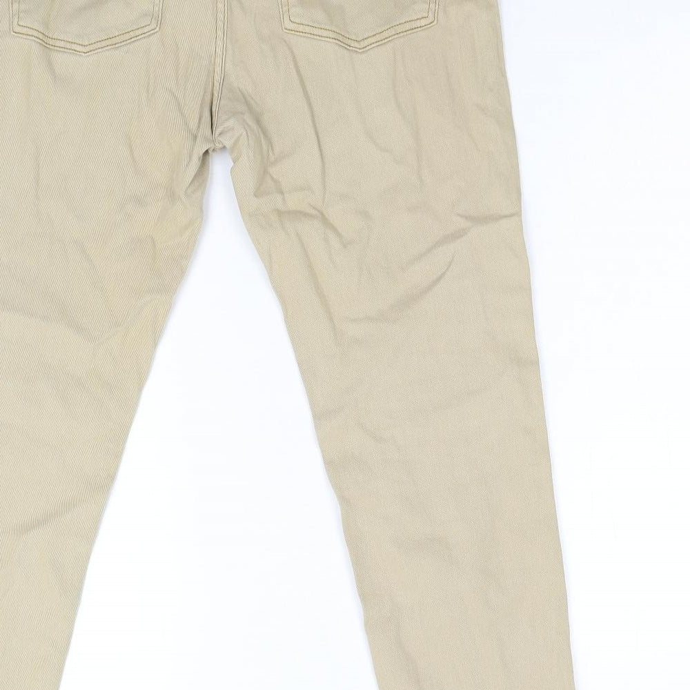 ASOS Mens Beige  Denim Straight Jeans Size 34 L30 in