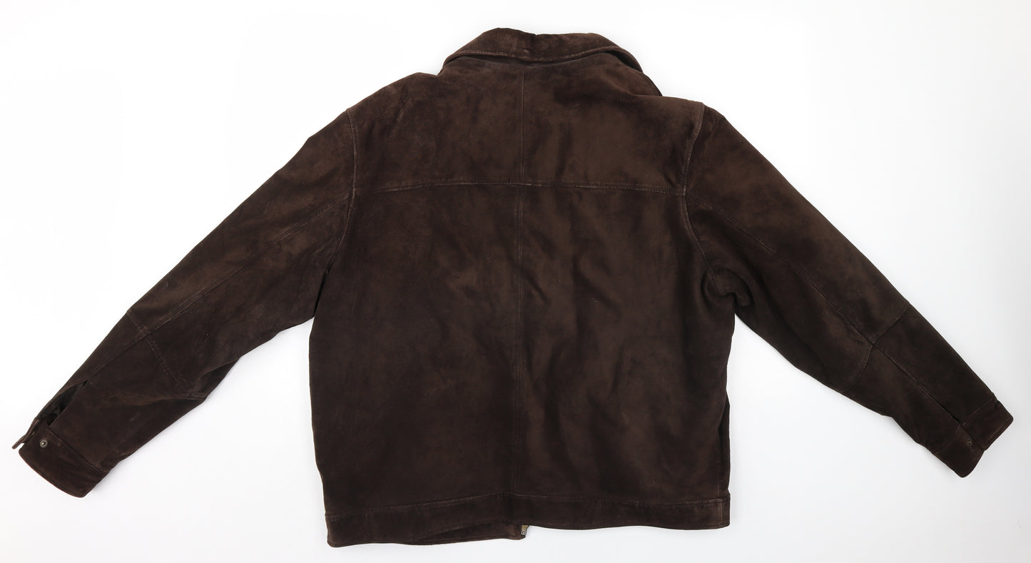 Blue Harbour Mens Brown   Jacket Coat Size L  - Blue Harbour Brown Suede Jacket