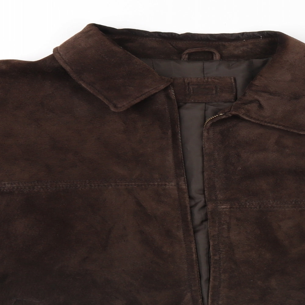 Blue Harbour Mens Brown   Jacket Coat Size L  - Blue Harbour Brown Suede Jacket