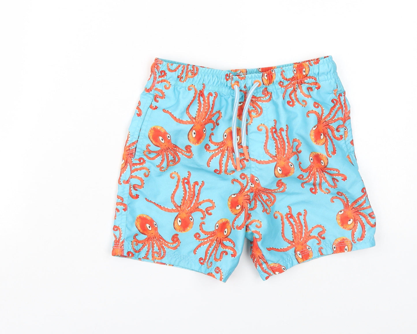 Florence and Fred Boys Multicoloured   Sweat Shorts Size 6-7 Years - Octopus Print Design