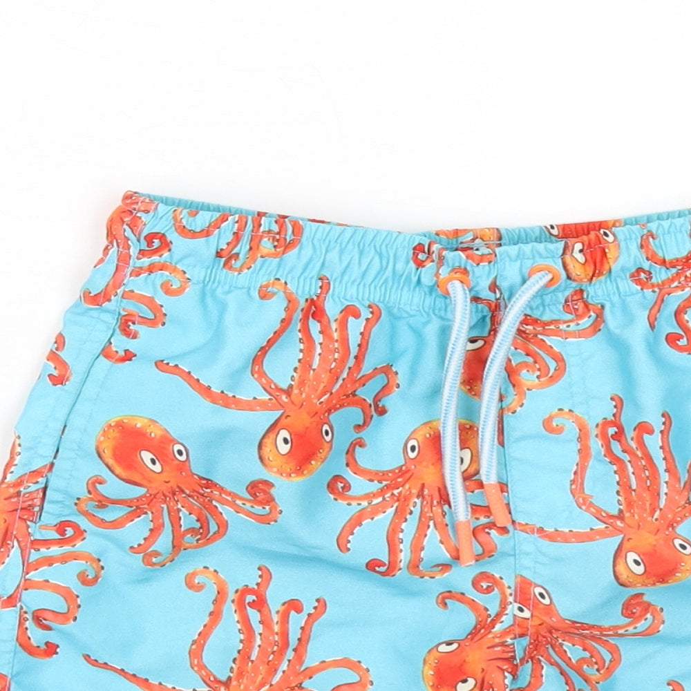 Florence and Fred Boys Multicoloured   Sweat Shorts Size 6-7 Years - Octopus Print Design