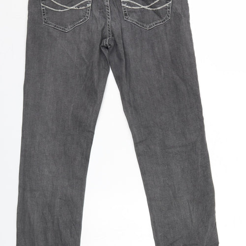Lavinia Fontana Womens Black   Straight Jeans Size 10 L30 in - Lavinia Fontana