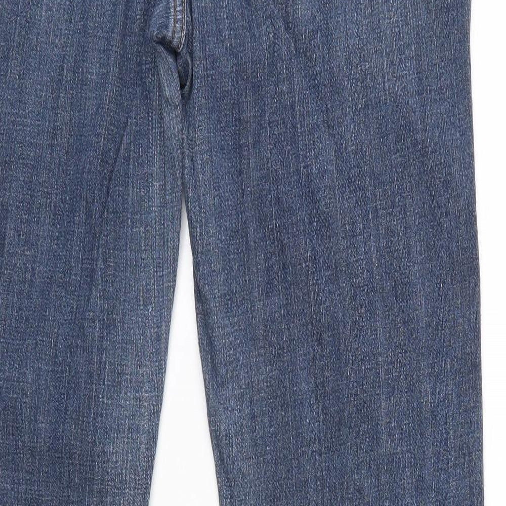 NEXT Womens Blue   Straight Jeans Size 12 L30 in - Next Jeans