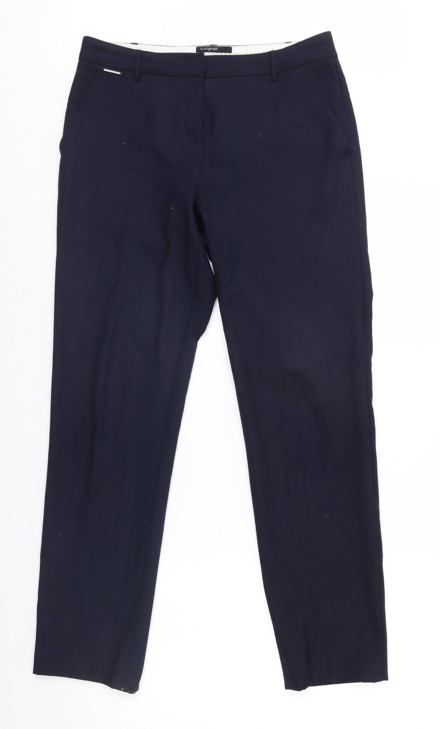 Autograph Womens Blue   Trousers  Size 8 L27 in - Autograph