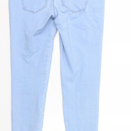Denim & Co. Womens Blue   Cropped Jeans Size 12 L29 in - Denim Co