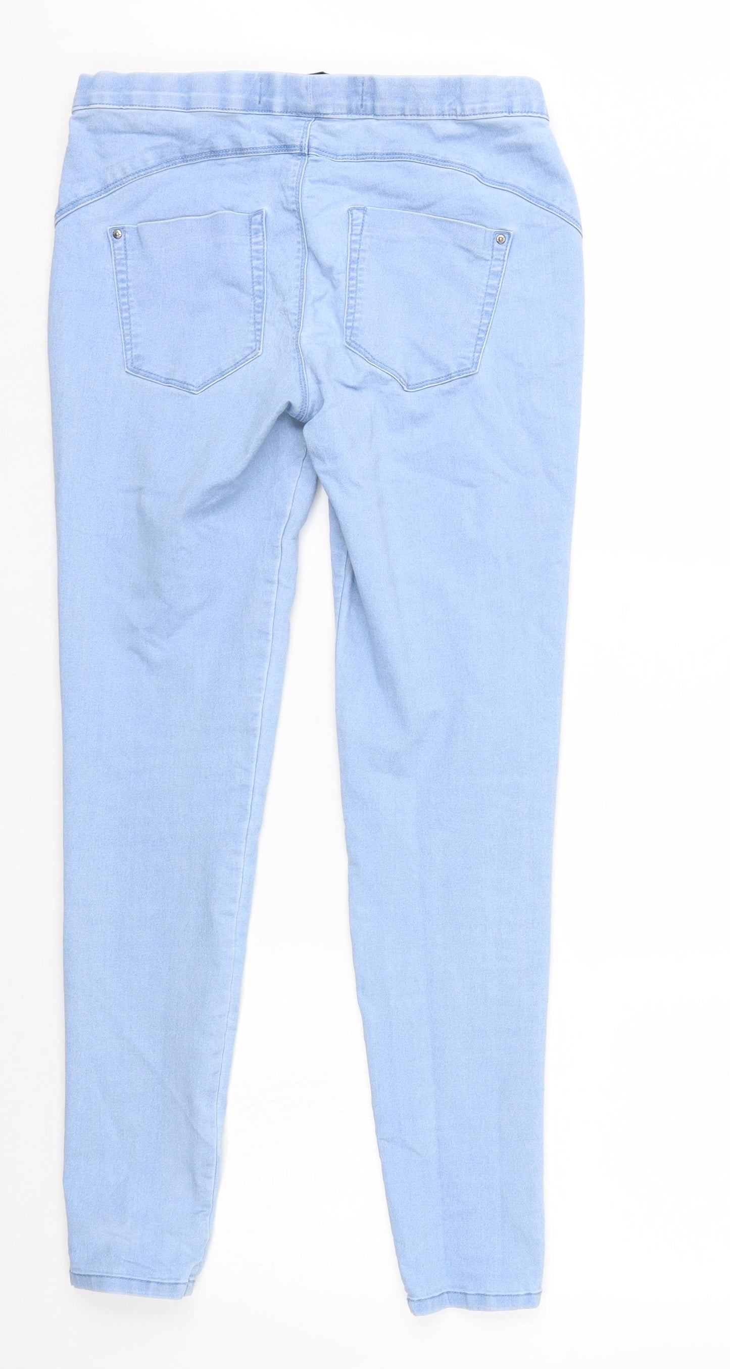 Denim & Co. Womens Blue   Cropped Jeans Size 12 L29 in - Denim Co