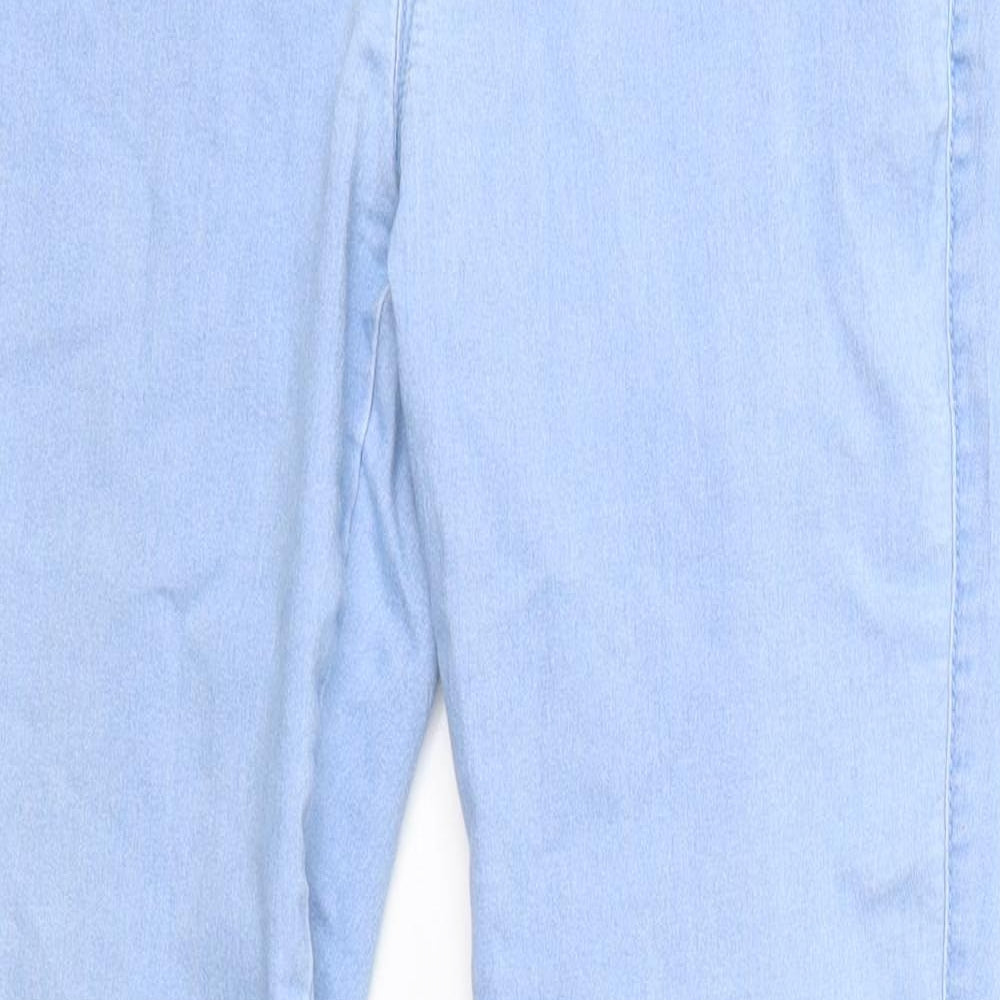 Denim & Co. Womens Blue   Cropped Jeans Size 12 L29 in - Denim Co