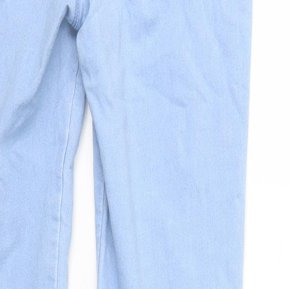 Denim & Co. Womens Blue   Cropped Jeans Size 12 L29 in - Denim Co