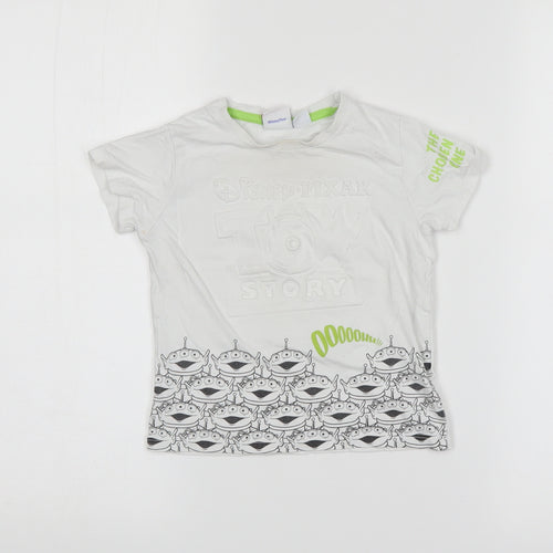 Preworn  White   Basic T-Shirt Size 18-24 Months  - Toy Story