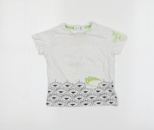 Front view of Preworn White Basic T-Shirt, size 18-24, Months - Toy Story