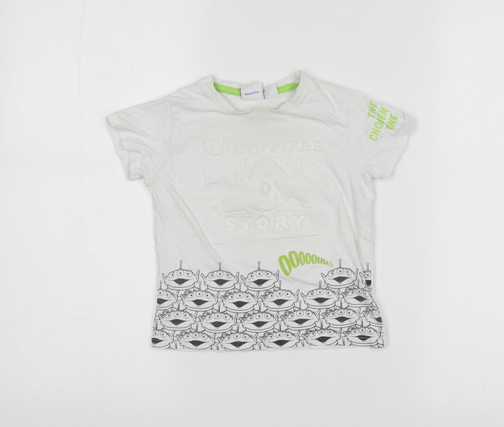 Preworn  White   Basic T-Shirt Size 18-24 Months  - Toy Story