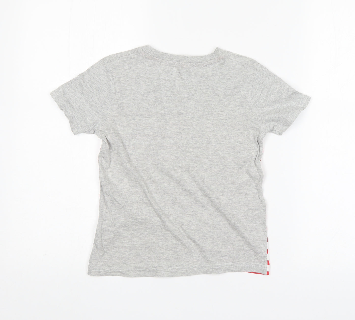 F&F Boys Grey Striped  Basic T-Shirt