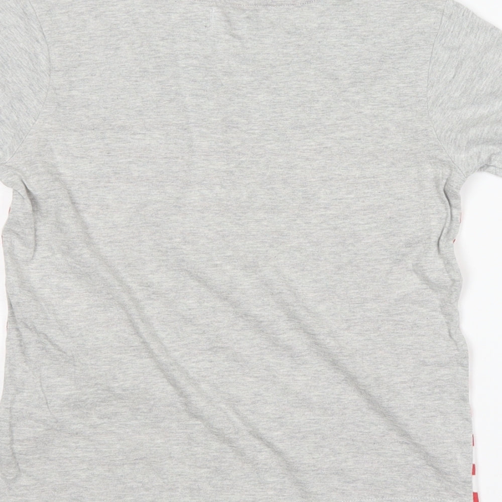 F&F Boys Grey Striped  Basic T-Shirt