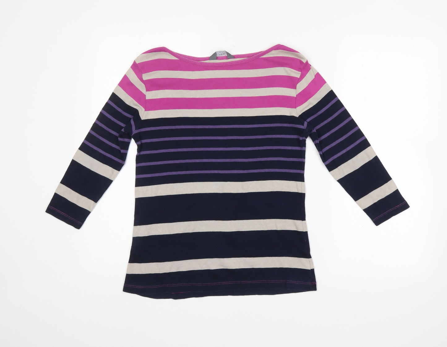 M&Co. Womens Multicoloured Striped  Pullover Jumper Size 12