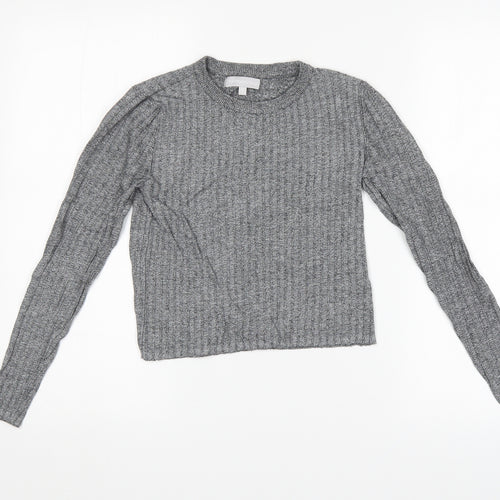 Redherring Womens Grey Striped  Pullover Jumper Size 8