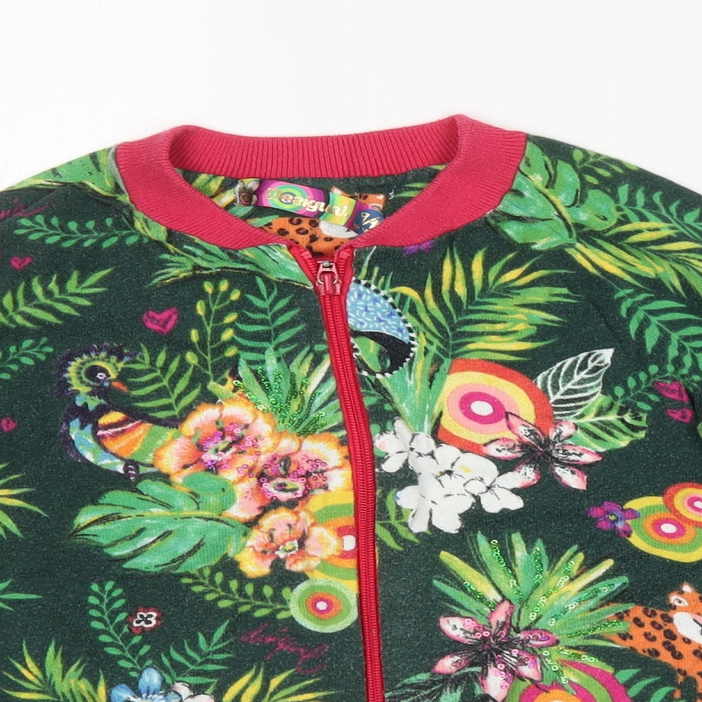 Desigual Girls Multicoloured Floral  Jacket  Size 9-10 Years