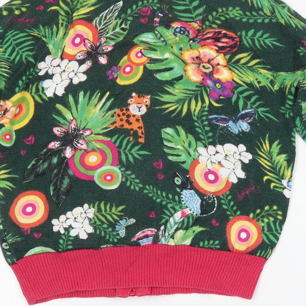 Desigual Girls Multicoloured Floral  Jacket  Size 9-10 Years