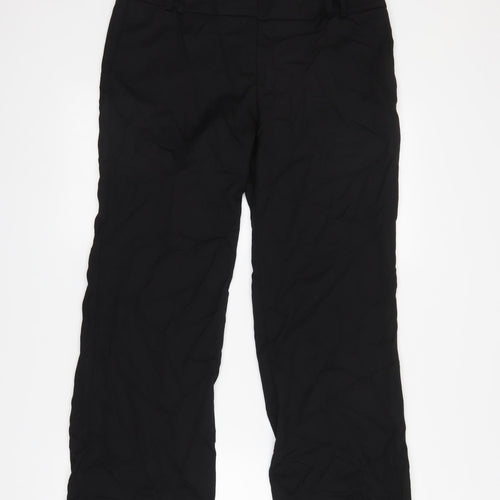 Preworn Womens Black   Trousers  Size 12 L28 in