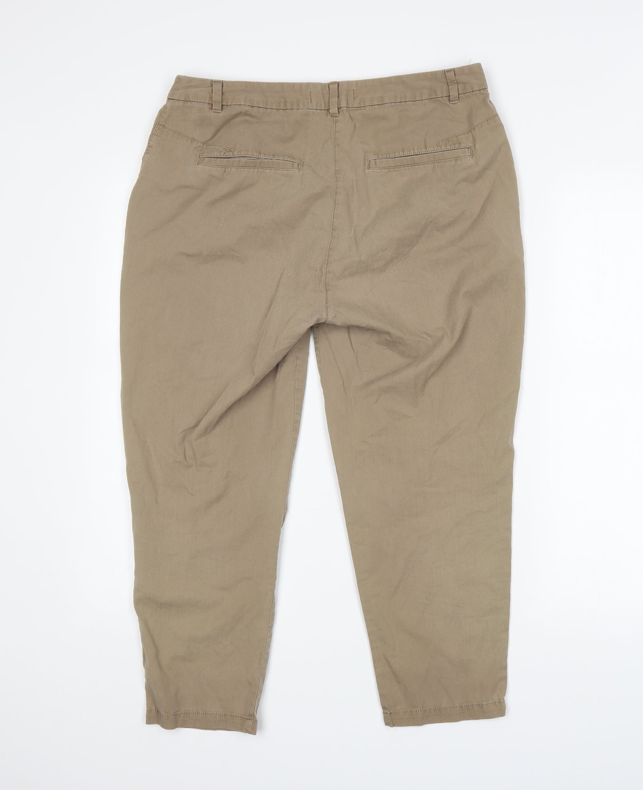 M&S Womens Beige   Trousers  Size 12 L26 in