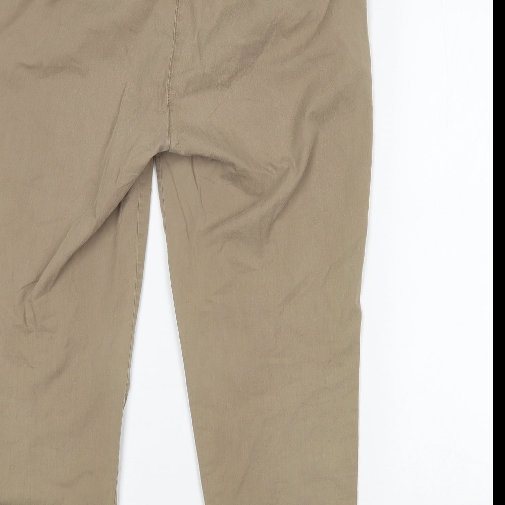 M&S Womens Beige   Trousers  Size 12 L26 in