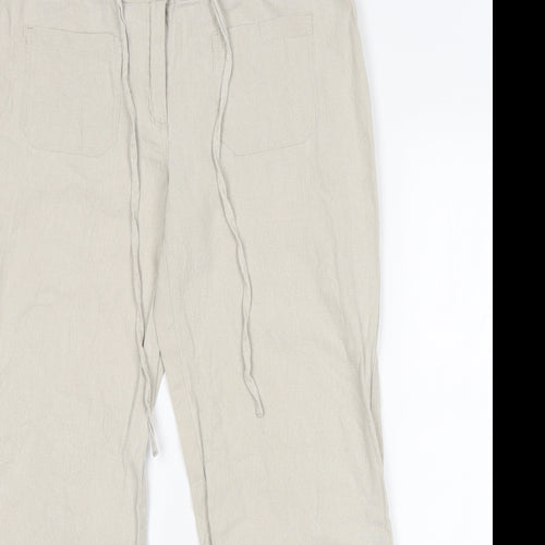 Papaya Womens Grey   Cargo Trousers Size 12 L30 in